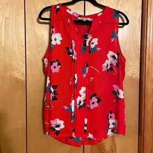 41 Hawthorn red floral tank